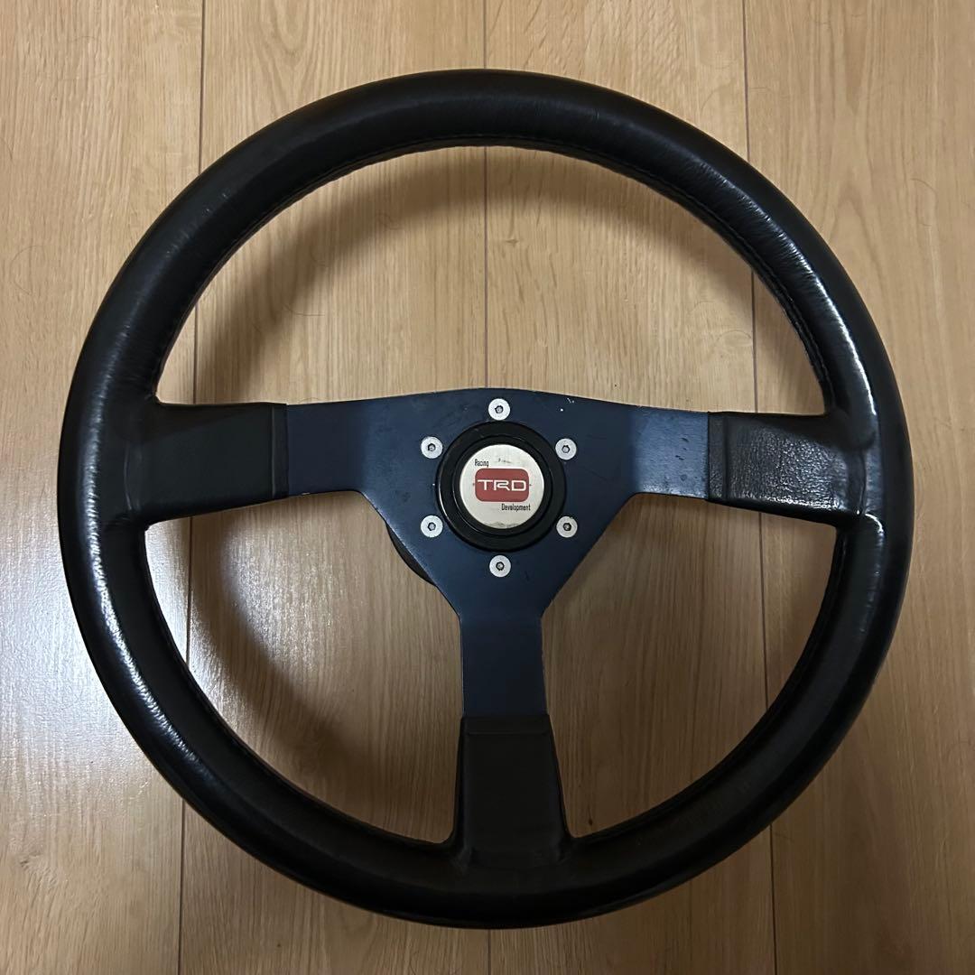 【当時物】TRDステアリング ホーンボタン付 激レア ハンドル ランクル 旧車