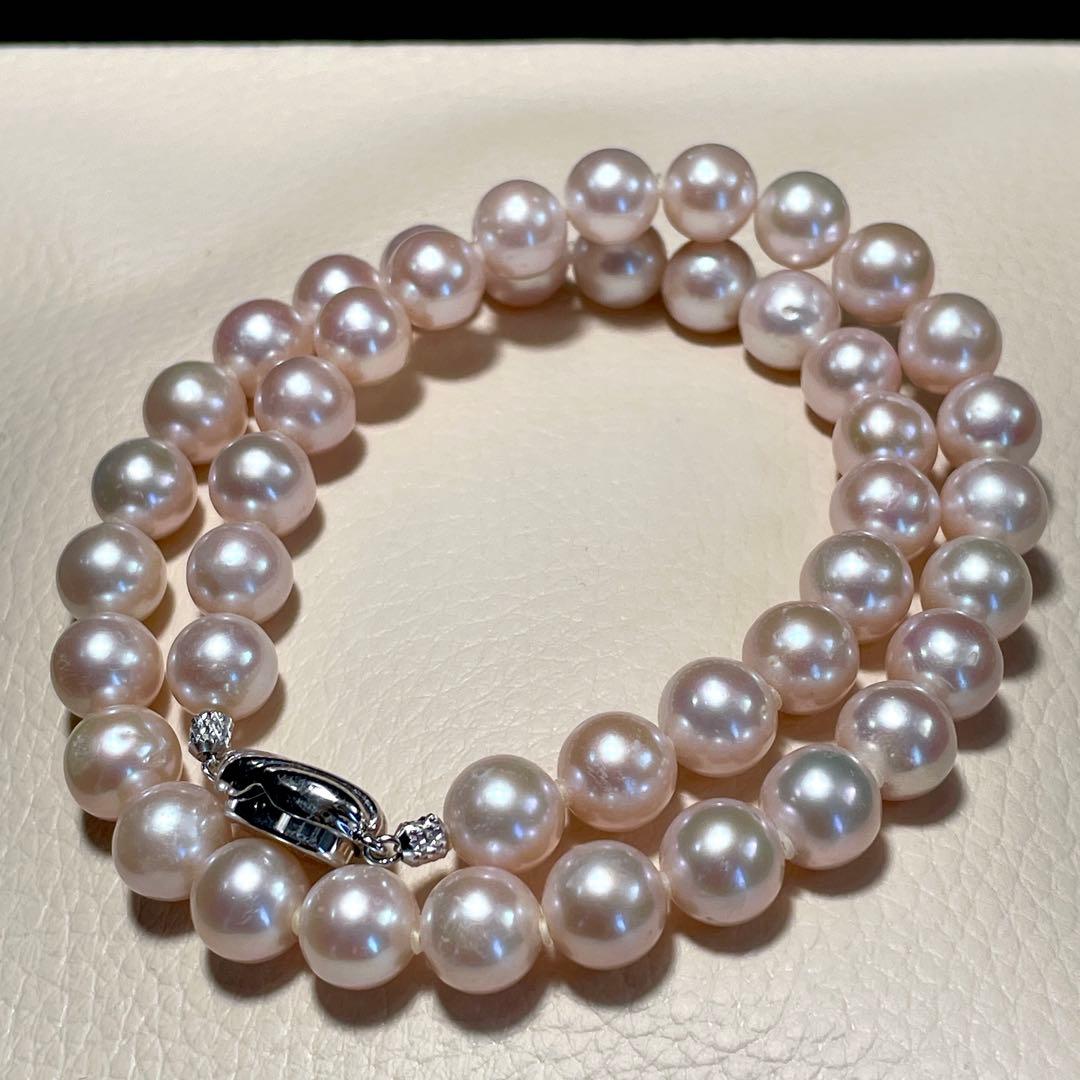 超大珠✨️ あこや真珠 パール ネックレス 約9.0~9.5mm 本真珠