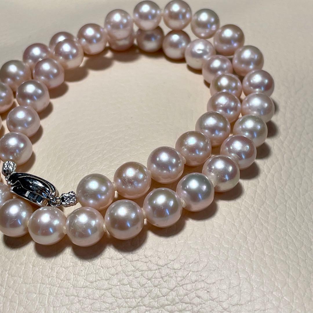 超大珠✨️ あこや真珠 パール ネックレス 約9.0~9.5mm 本真珠