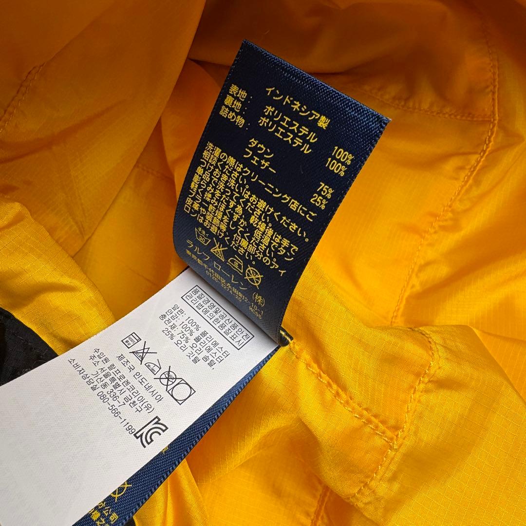 ジャケット・アウター POLO Ralph Lauren down vest black yellow