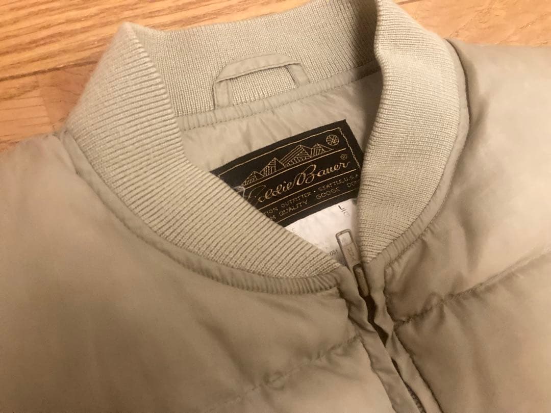 Eddie Bauer ベージュダウンベスト