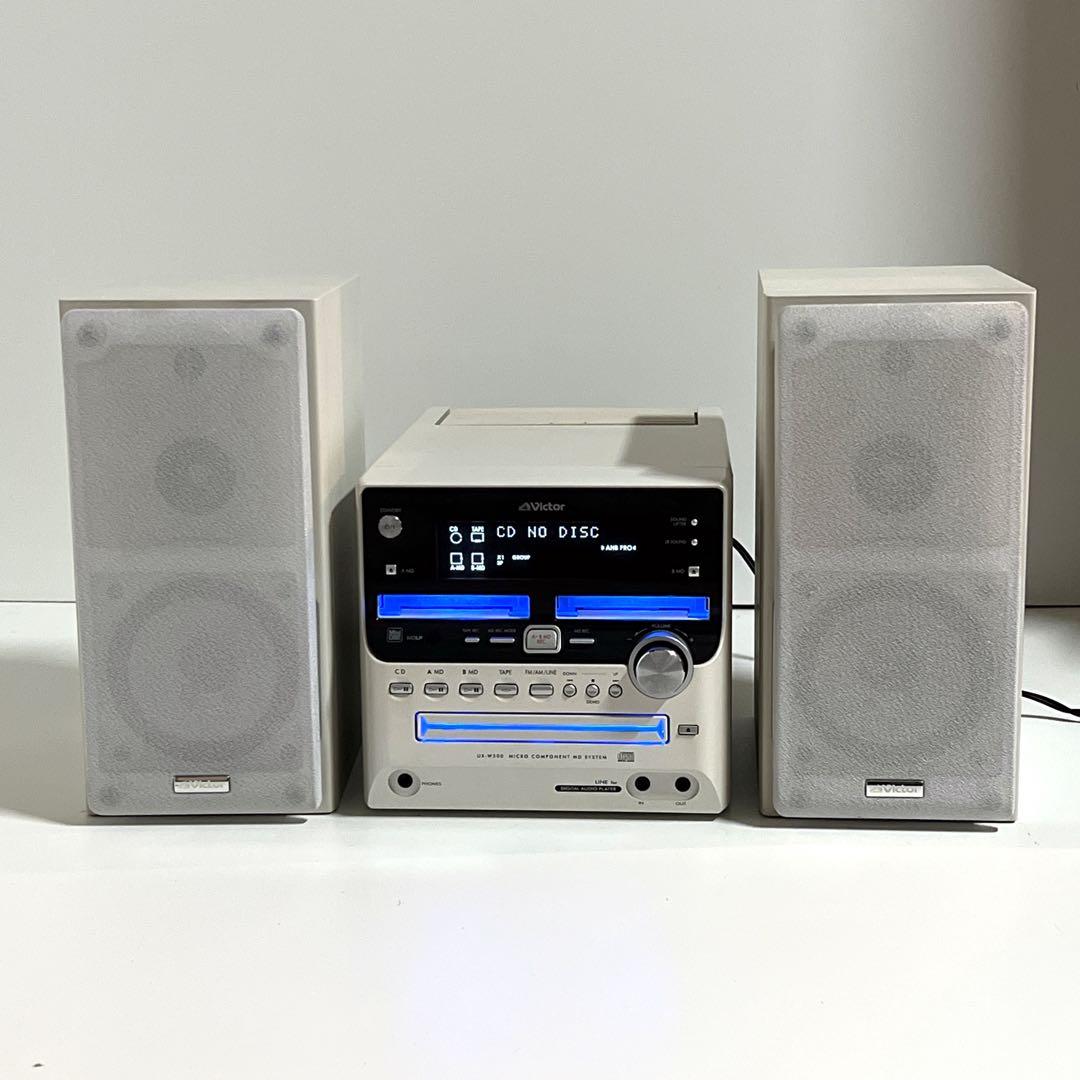 【美品・動作品】希少 Victor CA-UXW500‐W CD MD カセット