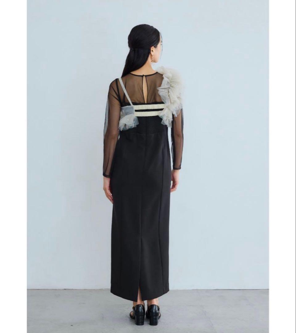 ANDRESD パールビスチェドレス