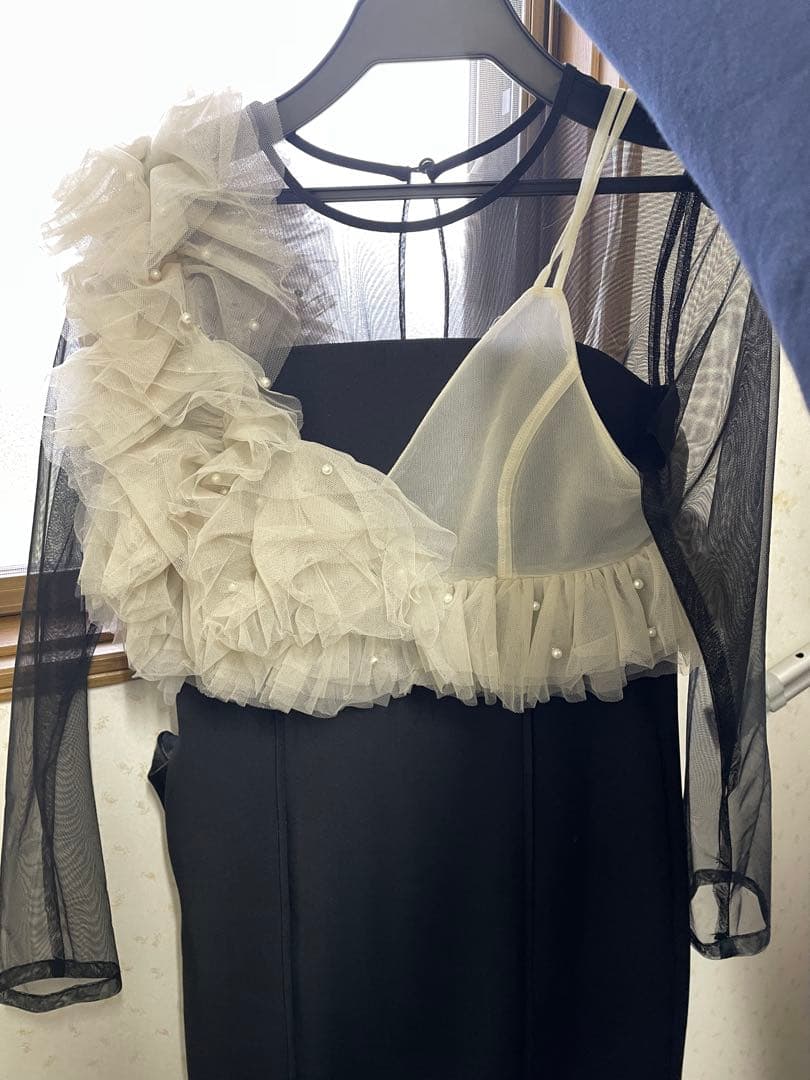 ANDRESD パールビスチェドレス