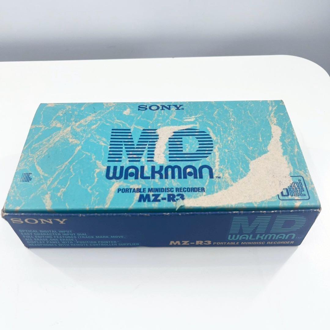 SONY MZ-R3 MDウォークマン 再生OK ACアダプター確認 箱付