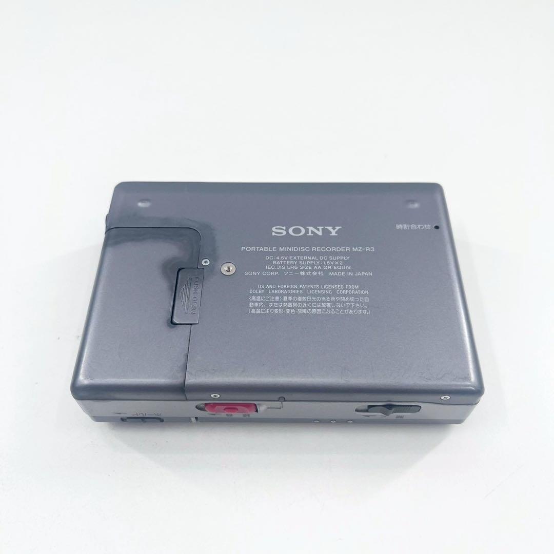 SONY MZ-R3 MDウォークマン 再生OK ACアダプター確認 箱付