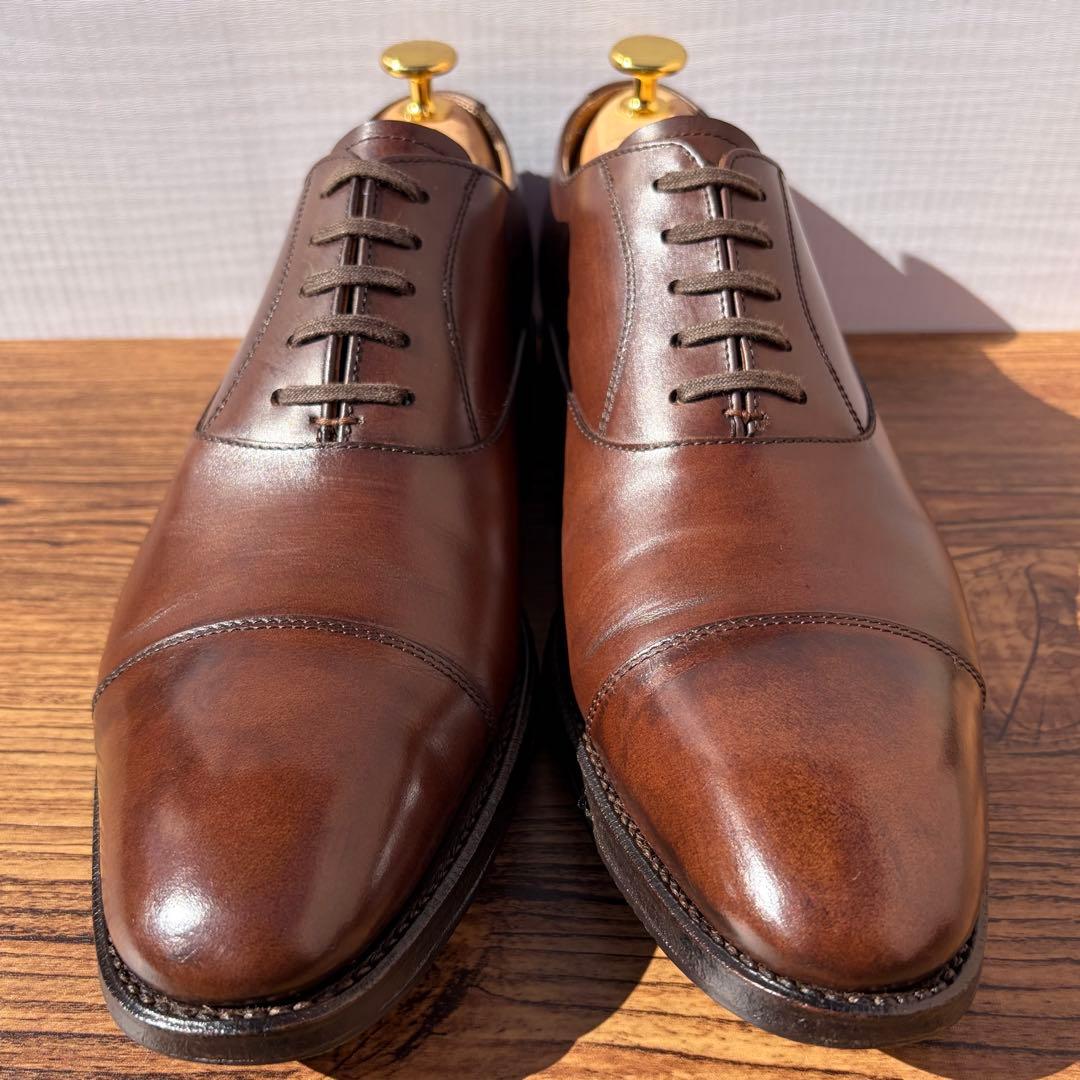 【美品】RAYMAR ストレートチップ 25cm ブラウン 内羽根 革靴
