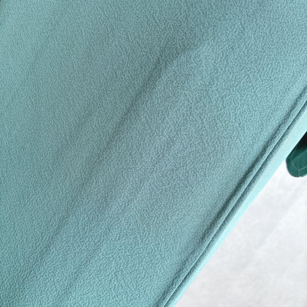 色無地　フルセット　着物　正絹　上品　一つ紋　しつけ糸付き　G10