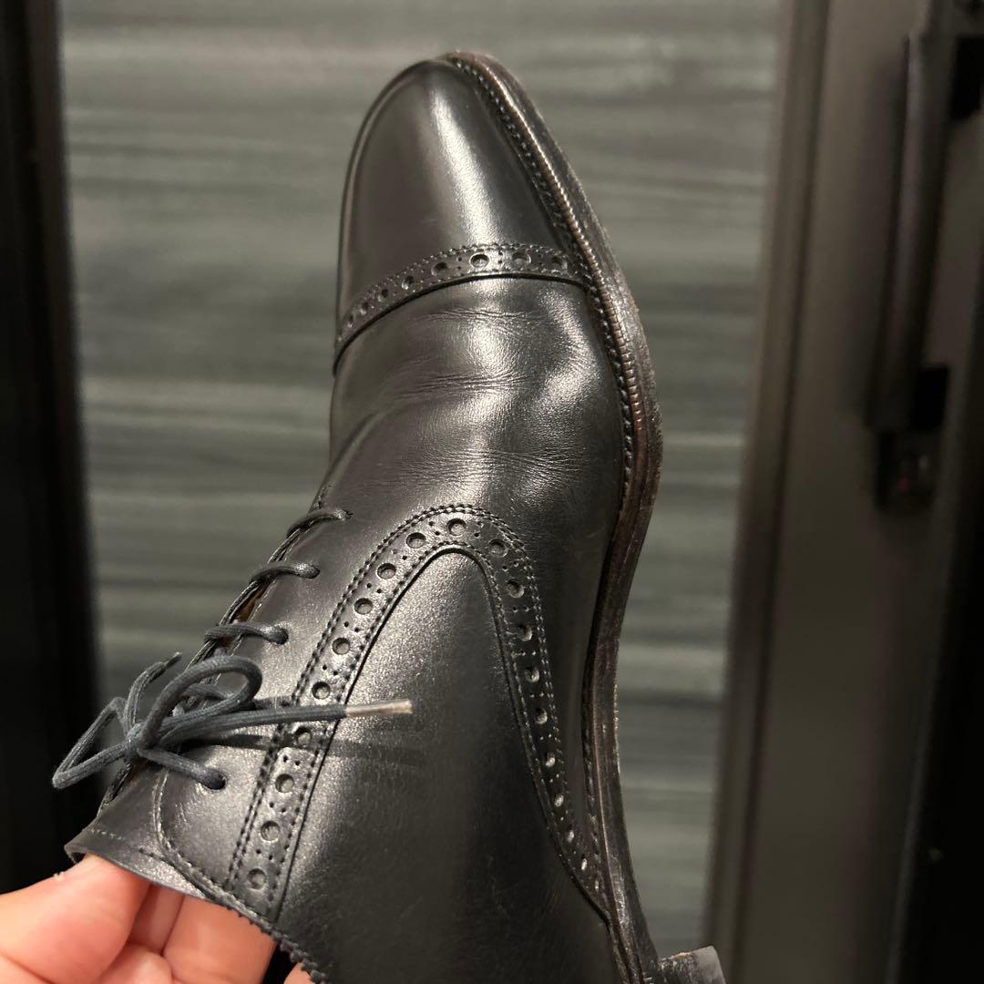 筆記体ロゴ　エドワードグリーン　ニューポート　ブラック　9.5D