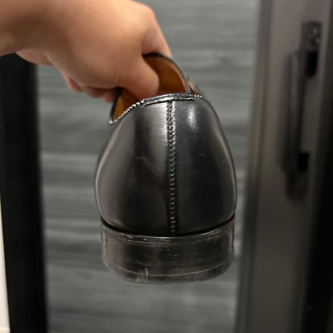 筆記体ロゴ　エドワードグリーン　ニューポート　ブラック　9.5D