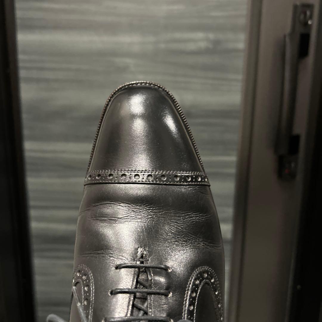 筆記体ロゴ　エドワードグリーン　ニューポート　ブラック　9.5D