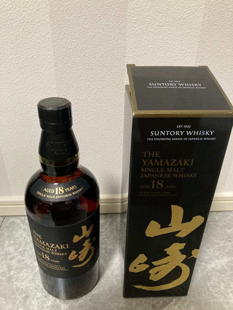 山崎 18年 シングルモルトウイスキー 700ml 未開封