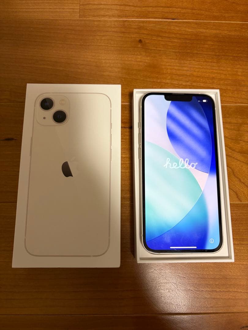 Apple iPhone 13 スターライト 本体 128GB 箱付き