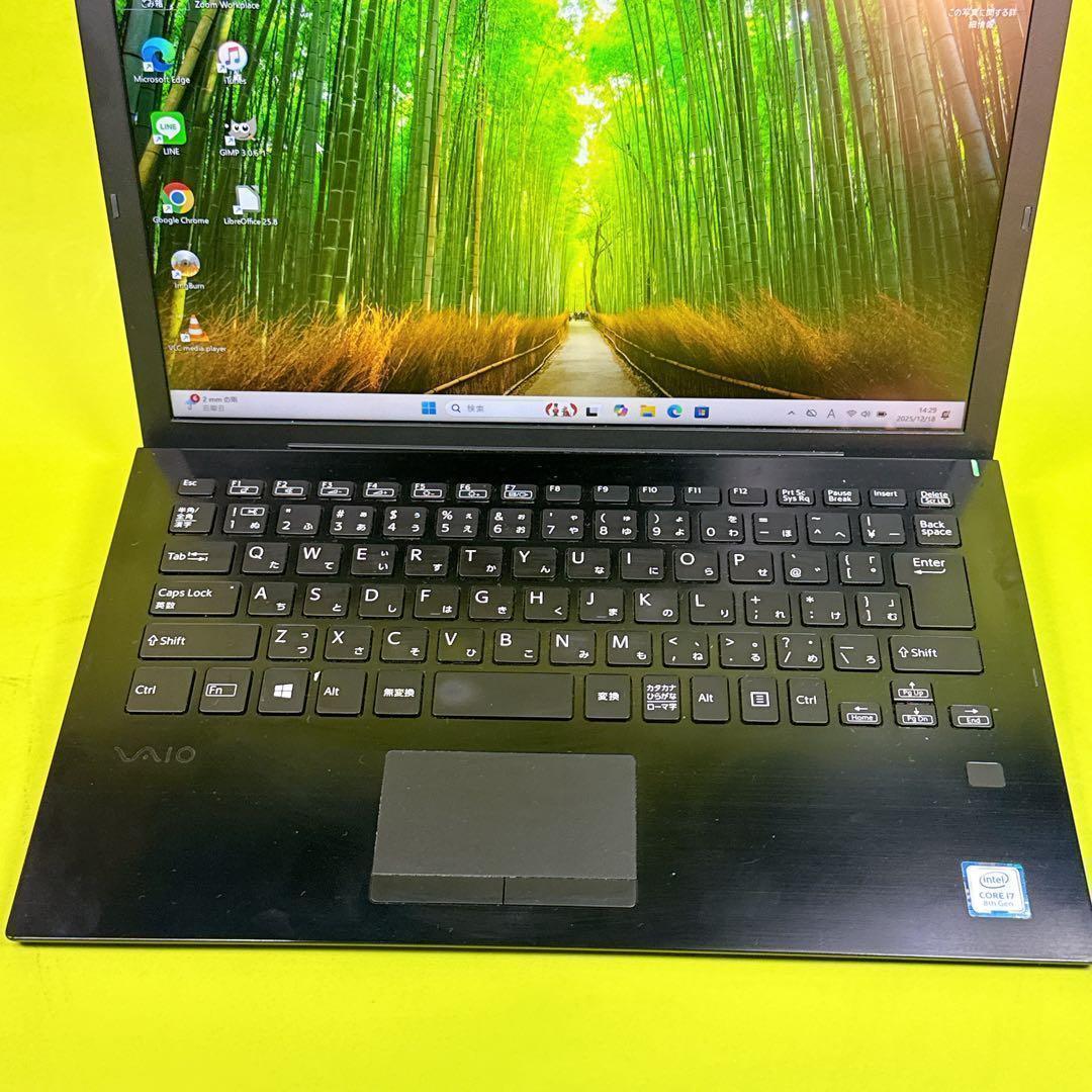 最上級i7‼️win11 16GB VAIO✨薄型ノートパソコン カメラオフィス