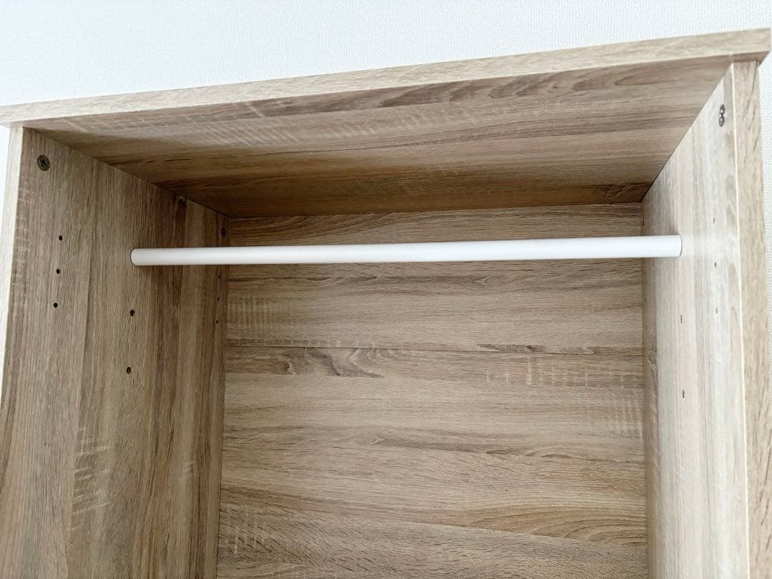 ワードローブ 引き出し付き 幅60cm ハンガーラック