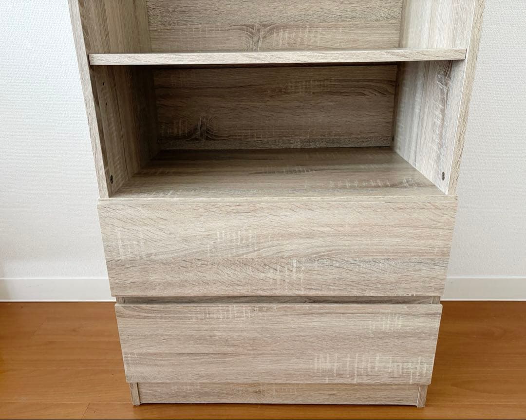 ワードローブ 引き出し付き 幅60cm ハンガーラック