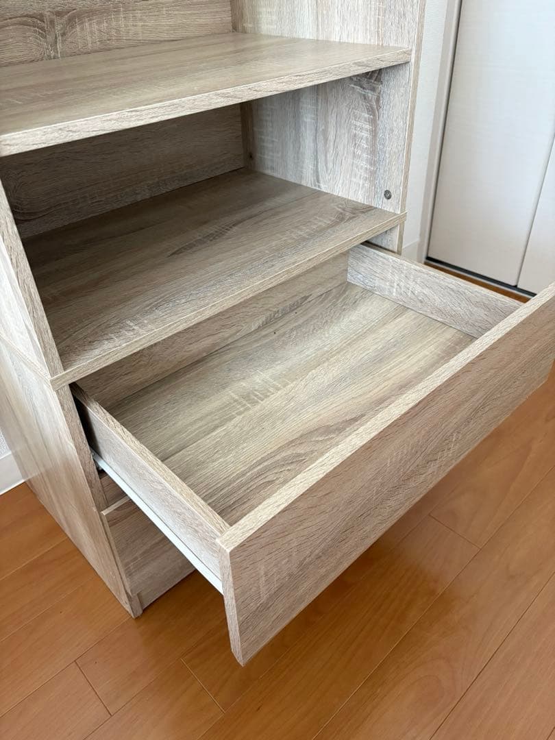 ワードローブ 引き出し付き 幅60cm ハンガーラック