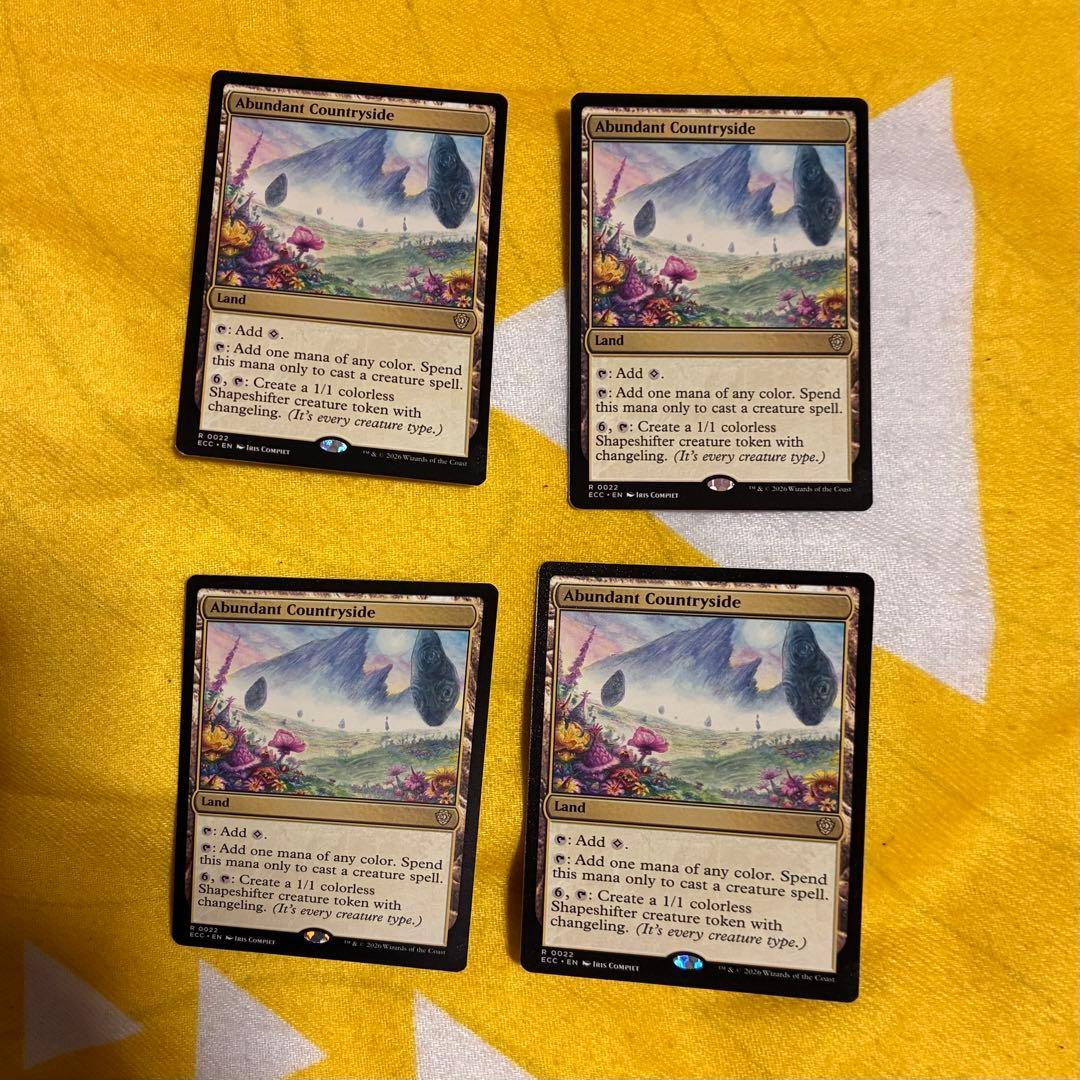 Abundant Countryside 英語 4枚セット