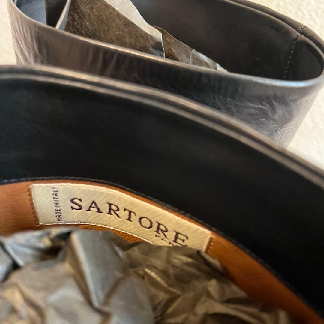定価15万　SARTORE　ロングブーツ　レザー　黒