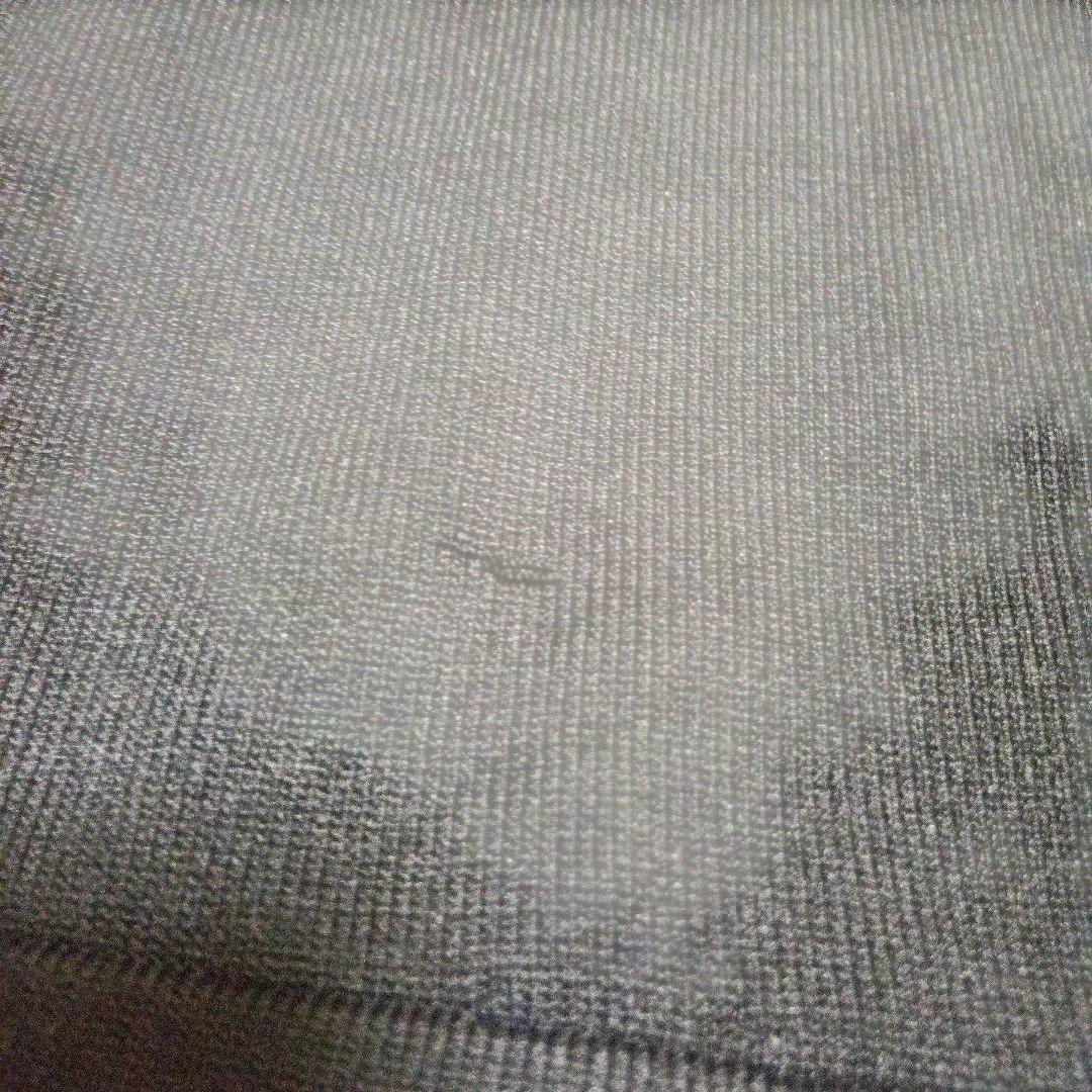 JENNE フレンチスリーブ　ロングニットフレアワンピースL　ブラック