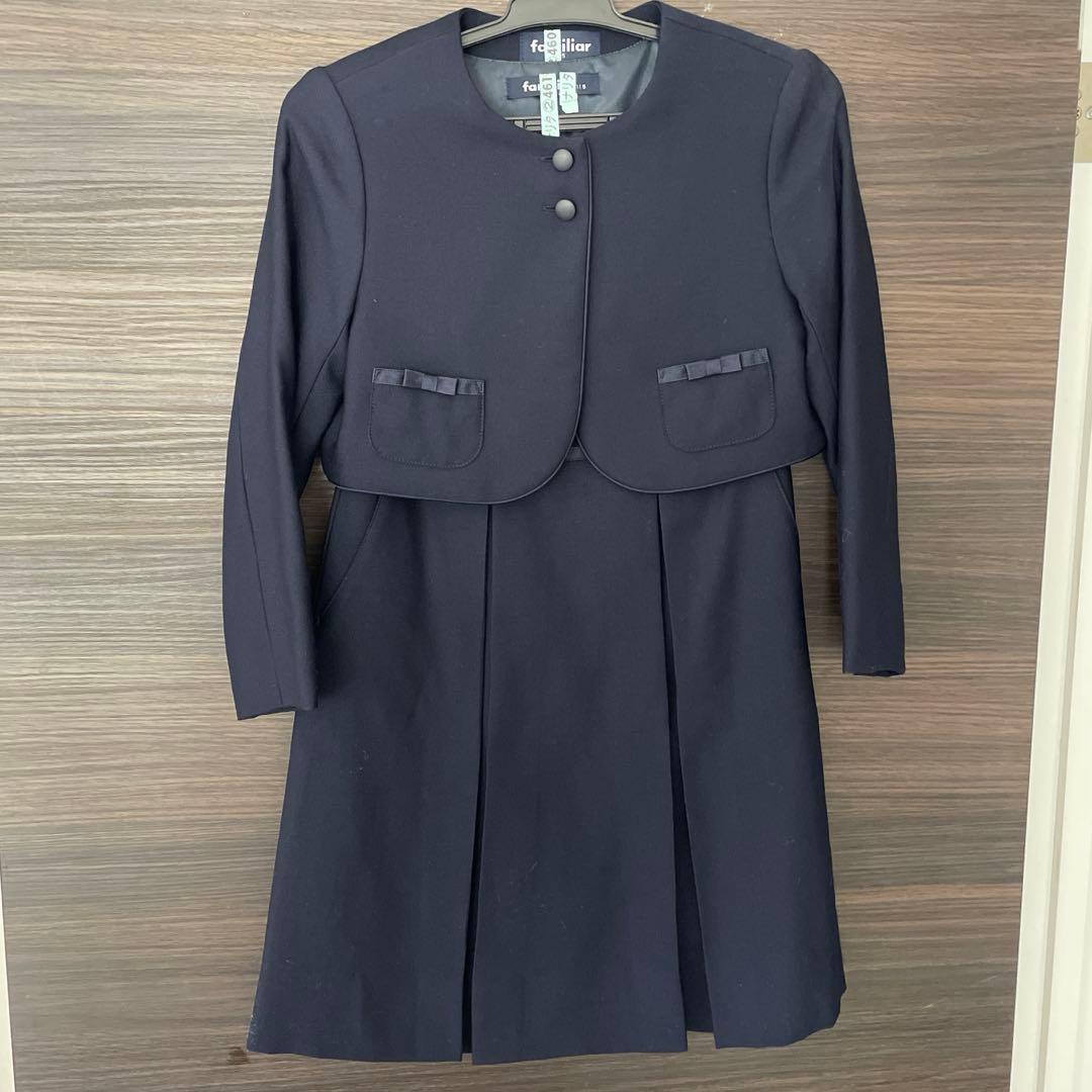 familiar ネイビー フォーマルドレス　受験115