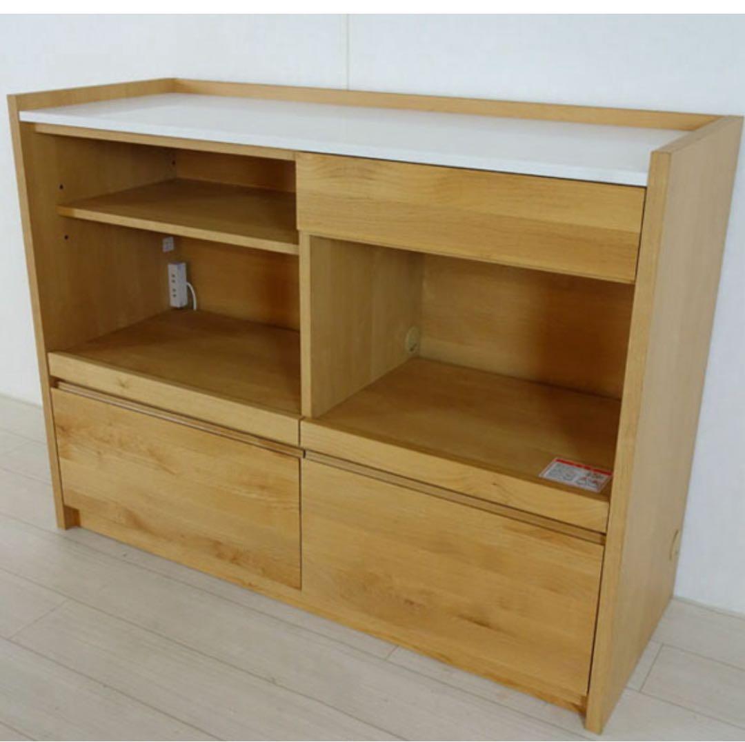 ディノス　堀田木工所　木製キッチンカウンター レンジ台