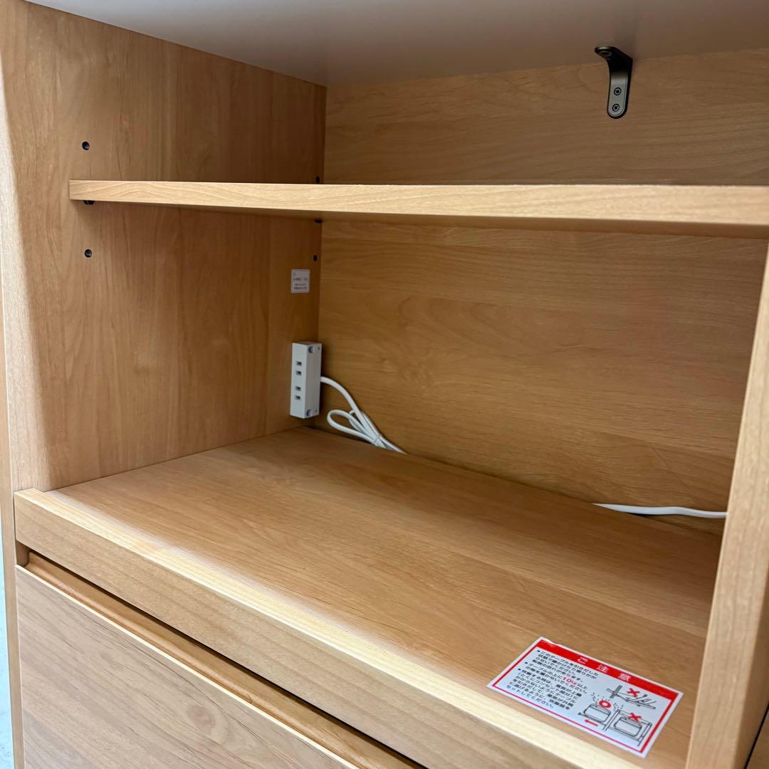 ディノス　堀田木工所　木製キッチンカウンター レンジ台