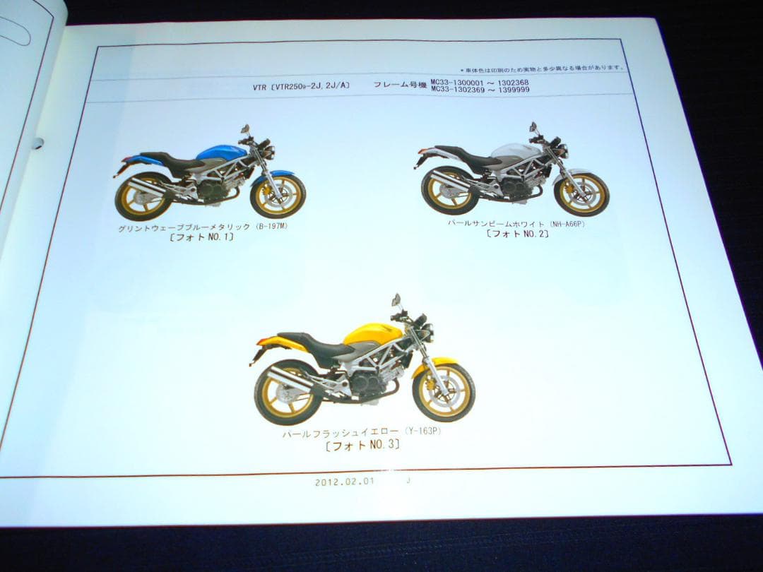 ホンダ VTR250 後期型［JBK-MC33］ 純正サービスマニュアルセット