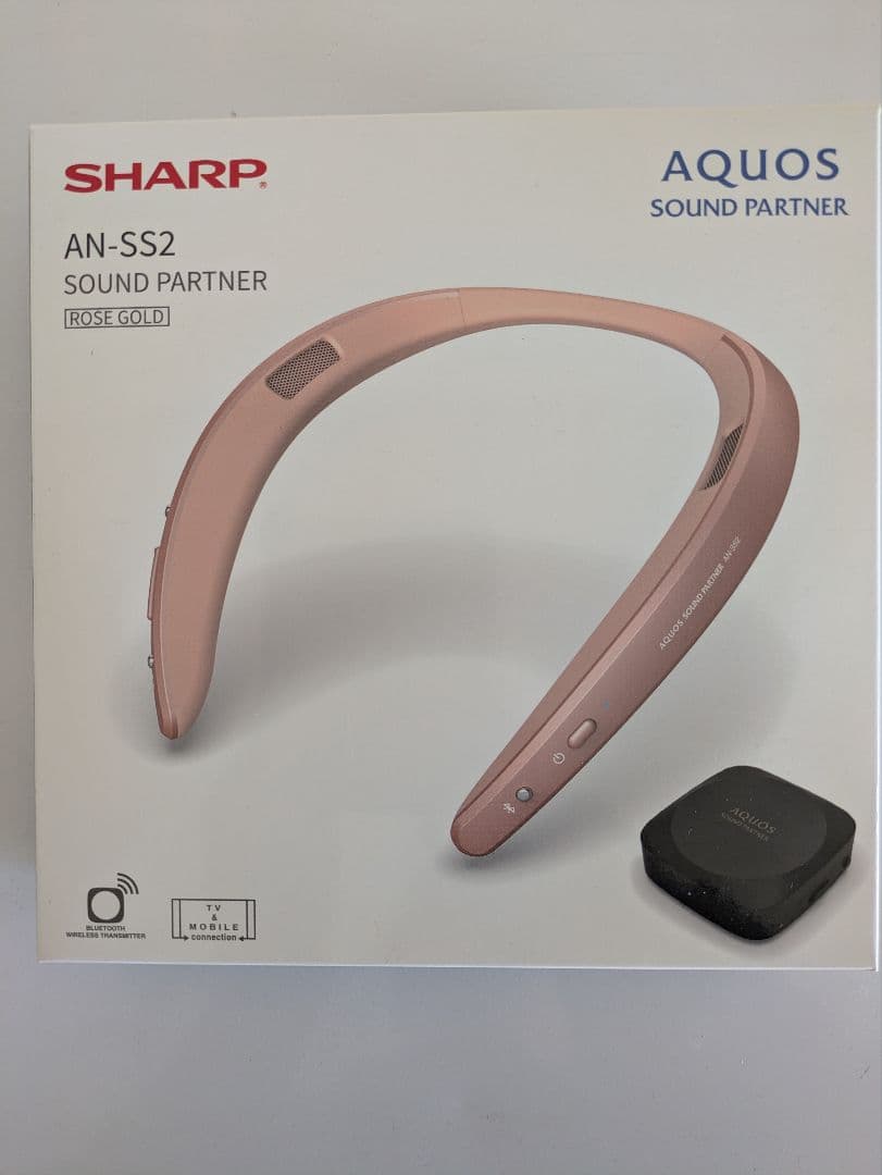 【未使用】SHARP AN-SS2 ネックスピーカー ローズゴールド