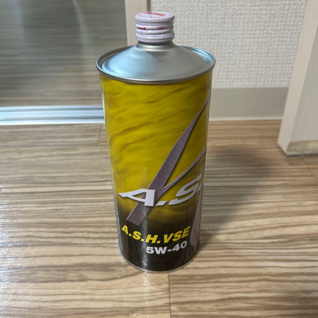 エンジンオイル　A.S.H.VSE 5w-40 未使用1L缶×5本　プラスα