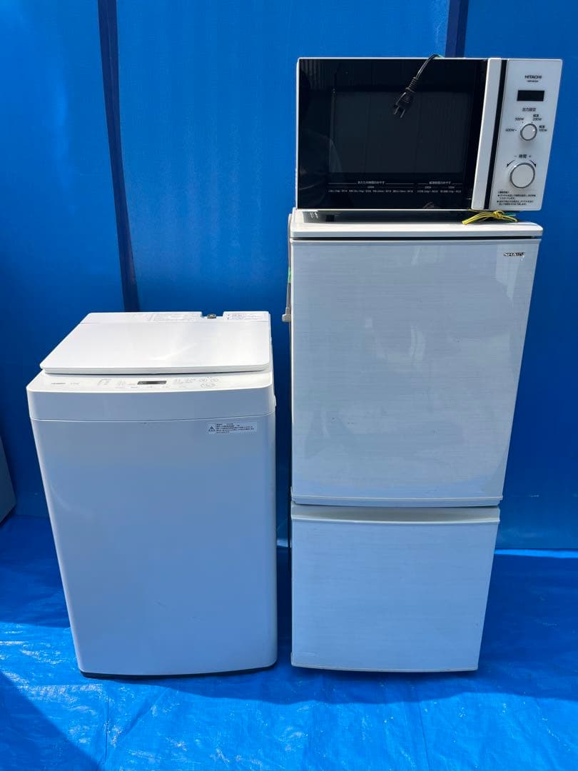 美品３点セット　冷蔵庫洗濯機電子レンジ