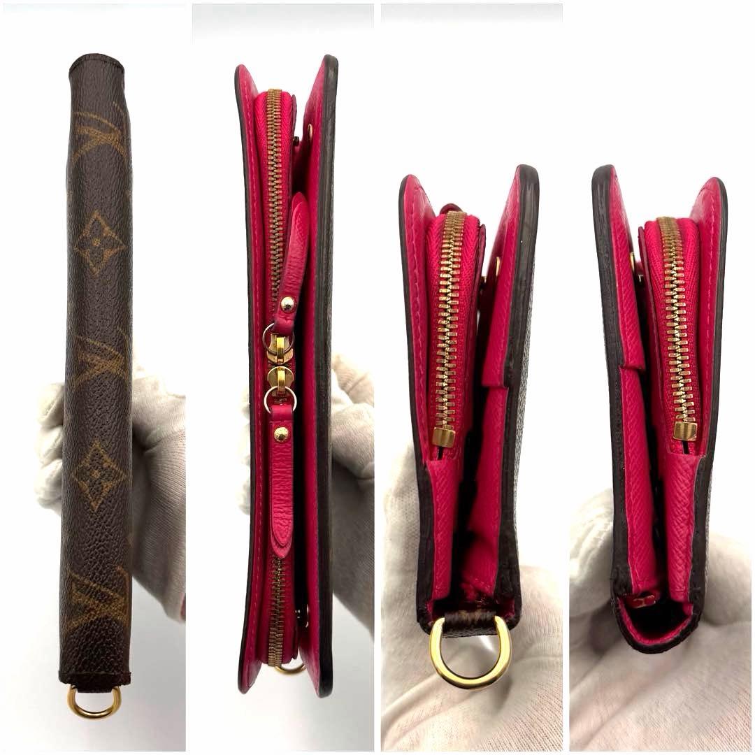 ルイヴィトン モノグラム ポルトフォイユアンソリット 長財布 ブラウン 茶