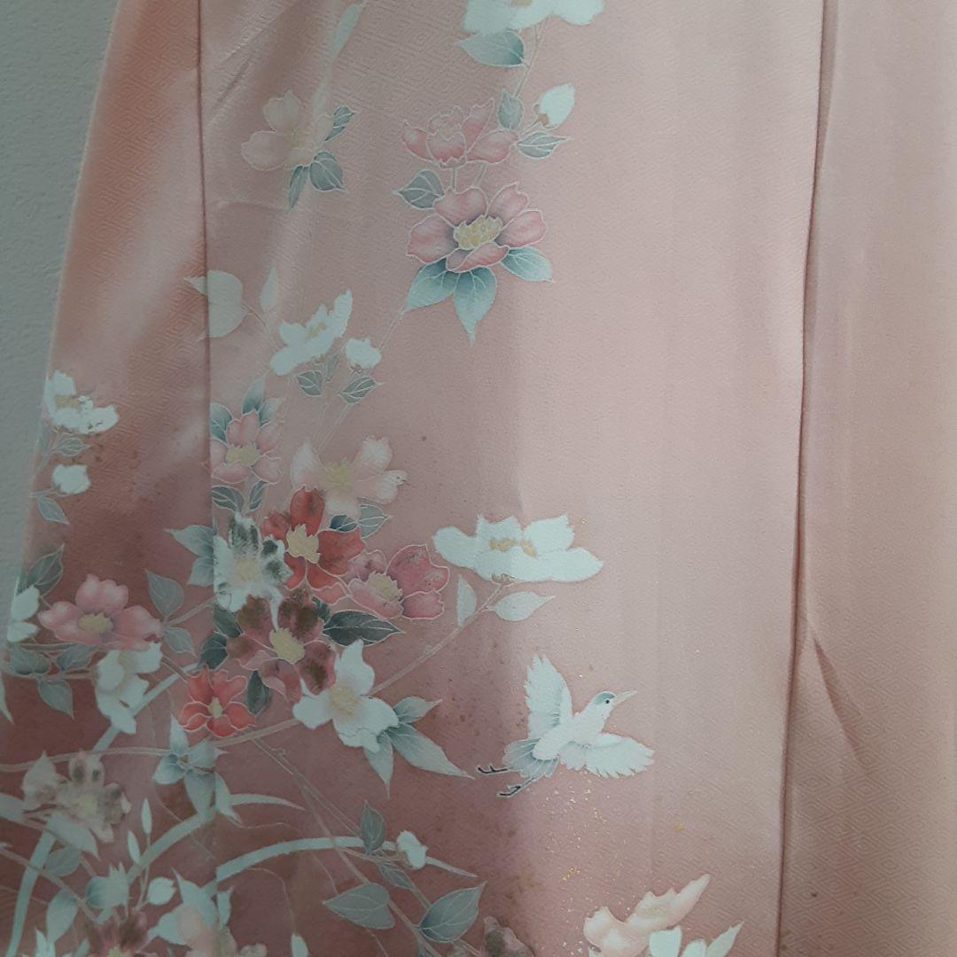 お値下げ…リメイク着物ロングワンピースボレロ付きＬ正絹