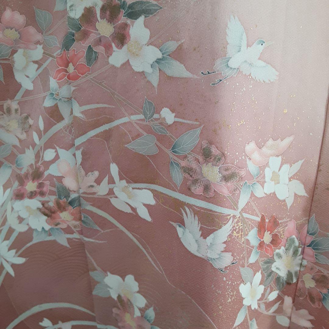 お値下げ…リメイク着物ロングワンピースボレロ付きＬ正絹