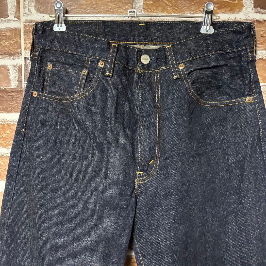 美品　Levis 502 XX W32 赤耳 BIG-E 復刻　セルビッチ　濃紺