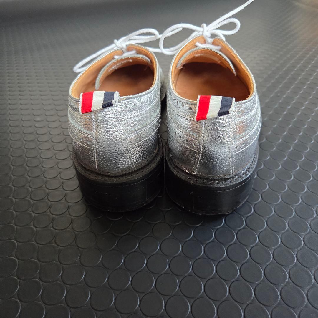 THOM BROWNE トムブラウン シルバー　ウィングチップ 26㎝