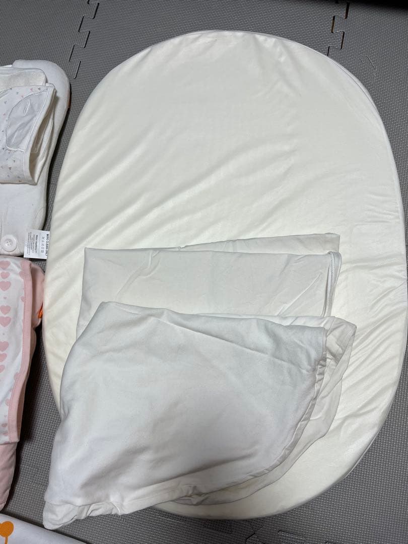 【一部新品】【美品】　ココナニー　交換用カバー付き　ベビーベッド