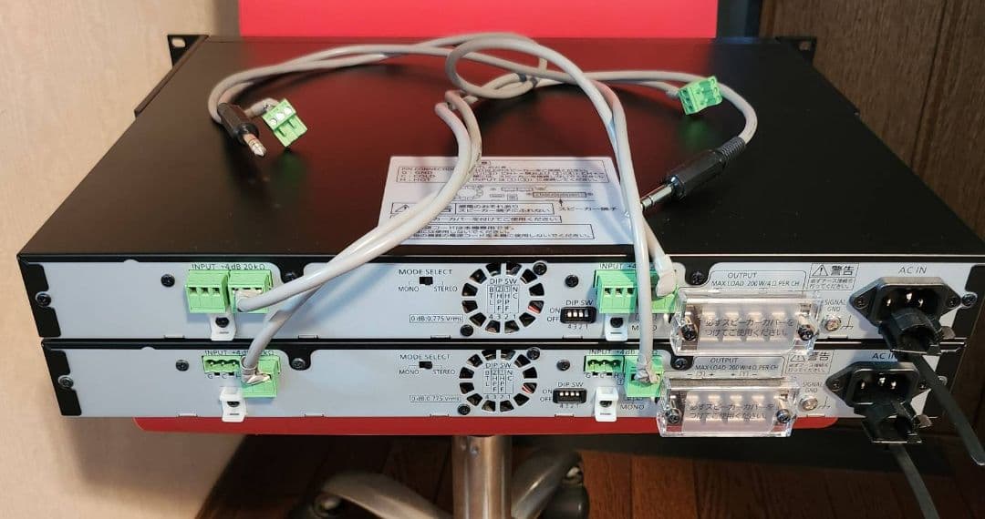 Panasonic　パワーアンプ　RAMSA　WP-DA202　2台セット