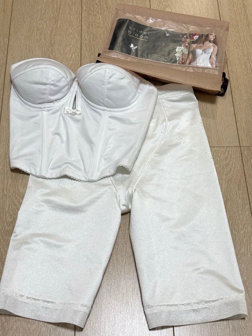 ブライダルインナー bridalbloom ショートビスチェ+ロングガードル