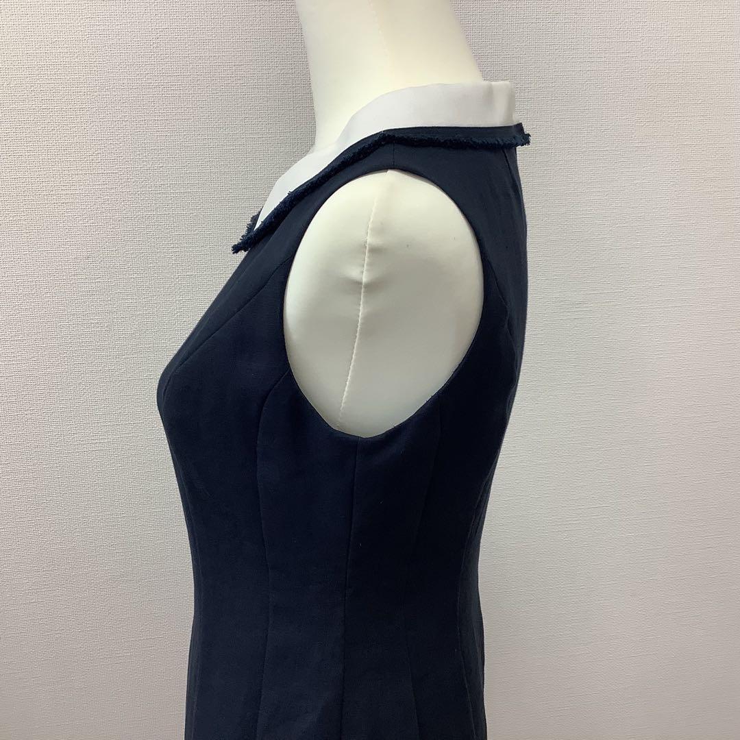 限定モデル【36】 Rene タグ付 新品 ルネ リネン ワンピース ネイビー