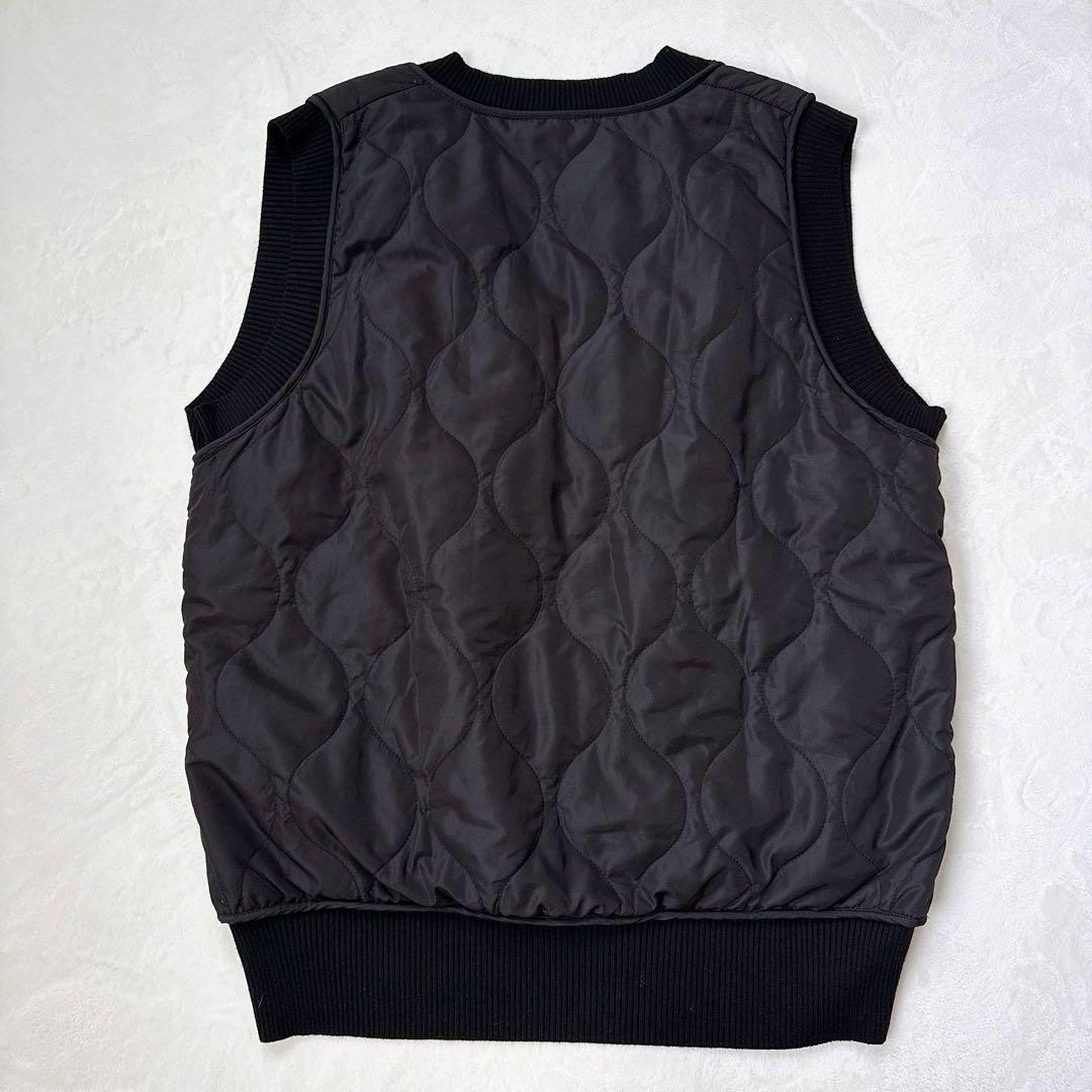 【完売品】machatt マチャット キルティング ベスト ブラック Vネック