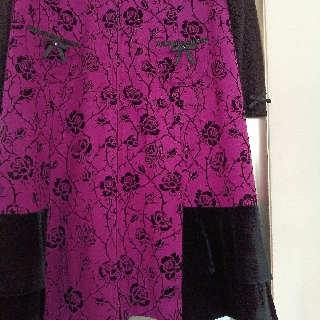 今季スーパービューティー花柄長袖ワンピース