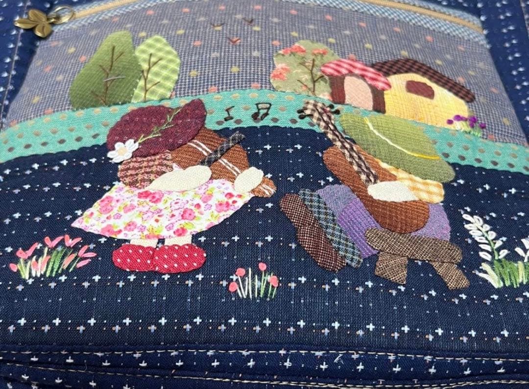 ★新作9500→9000★音楽スーちゃん＆ビリーくん★ハンドメイド　トートバッグ