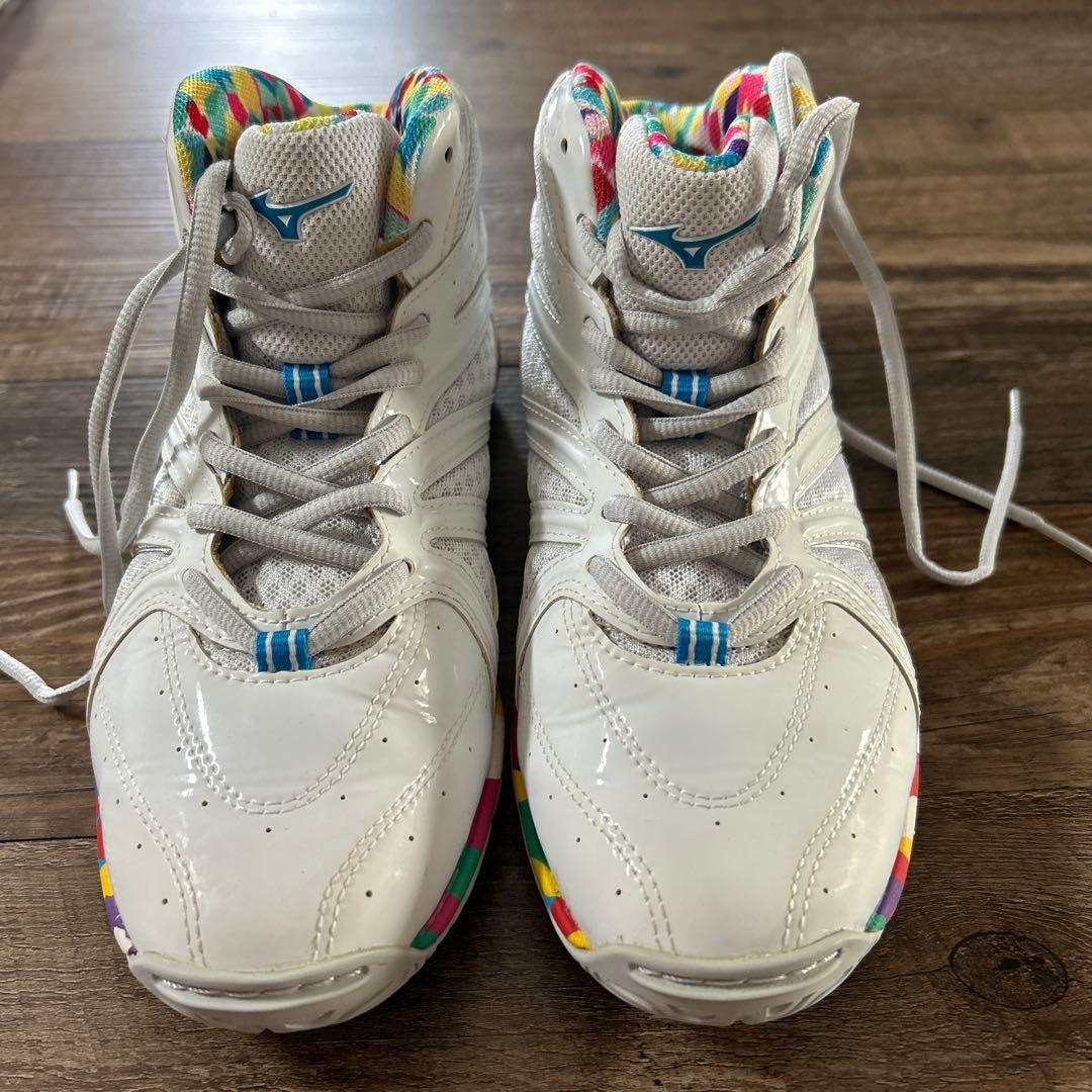 Mizuno トレーニングシューズ ハイカット ホワイト/マルチカラー