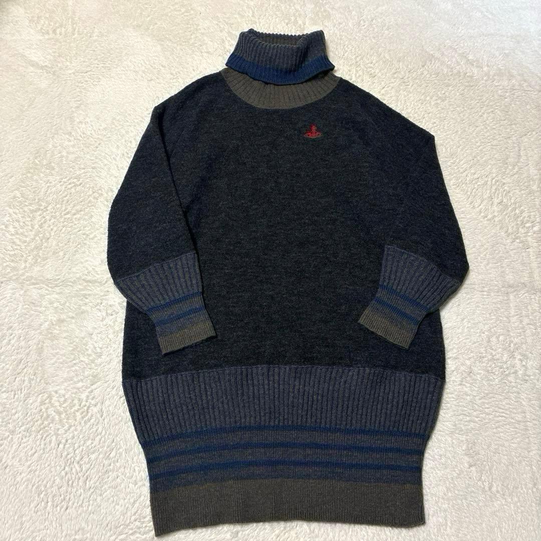 ヴィヴィアンウエストウッド　ニットワンピース　タートルネック　ゆったり