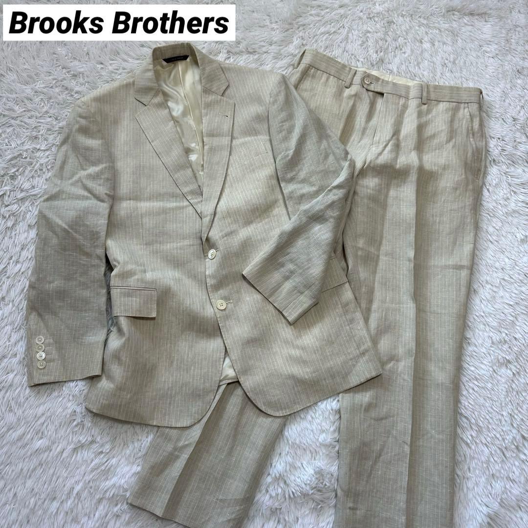 美品✨ブルックスブラザーズ リネン100% regent セットアップ スーツ