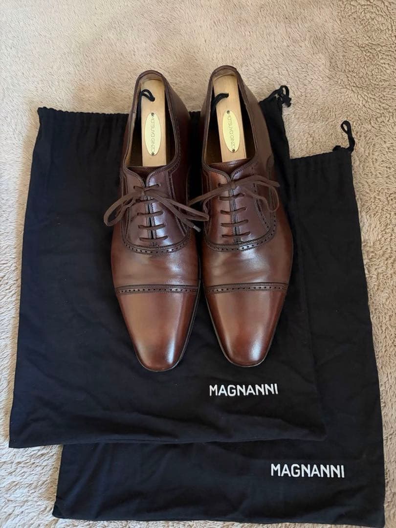 MAGNANNI/マグナーニ/ストレートチップ/size39/ブラウン