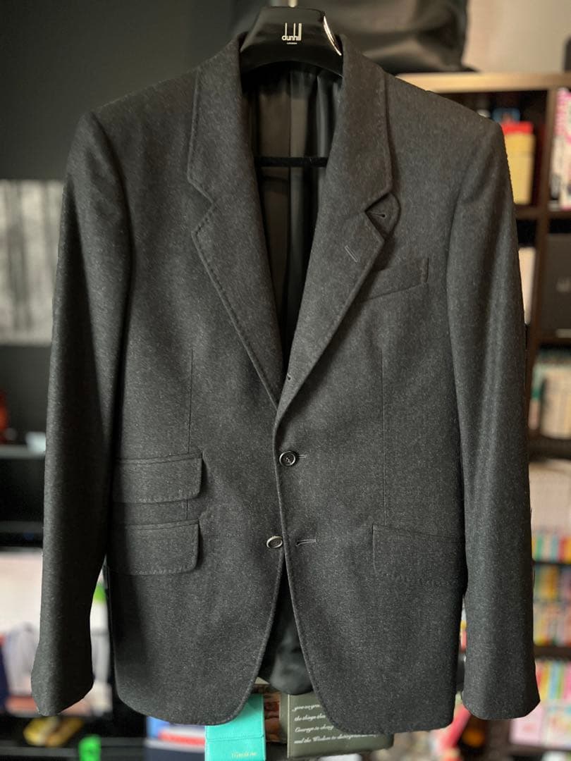 新品32万最終 ダンヒル dunhi テーラード ジャケット ビジネススーツ