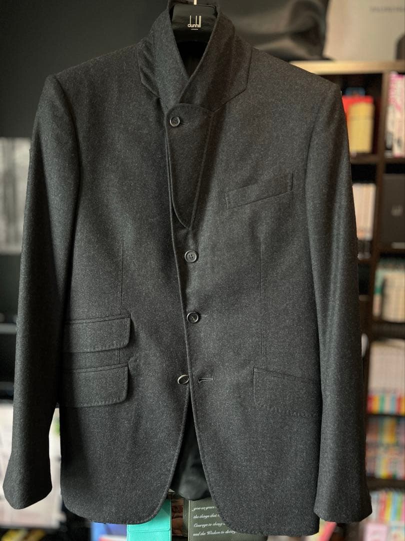 新品32万最終 ダンヒル dunhi テーラード ジャケット ビジネススーツ