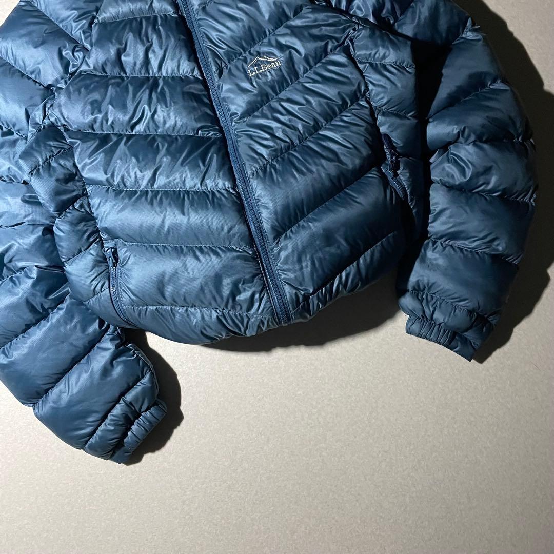 エルエルビーン　アルパインダウンパーカ　クレイターレイク　テックブルー　水色